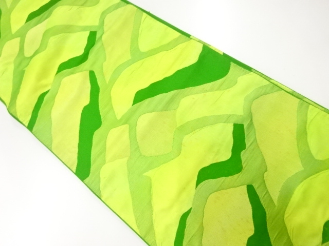 アンティーク　抽象模様織出し袋帯（材料）